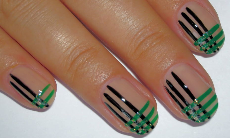 perfect plaid nail art